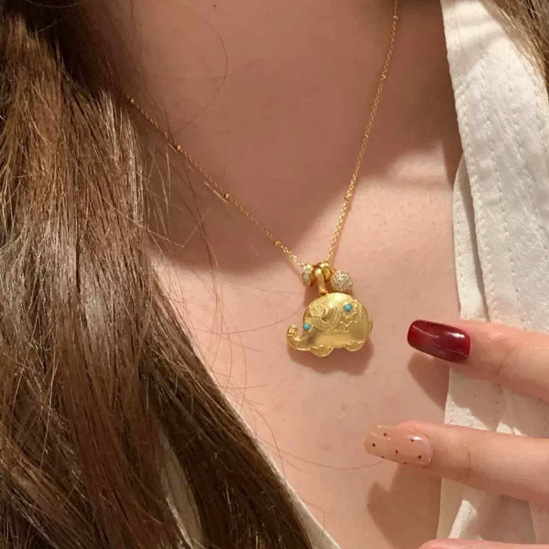 吊坠 黄色 【吉象如意】吊坠（赠链）-A172