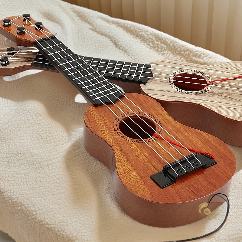 仿真原色尤克里里儿童玩具乐器吉他早教智能ai迷你音乐乐器吉他