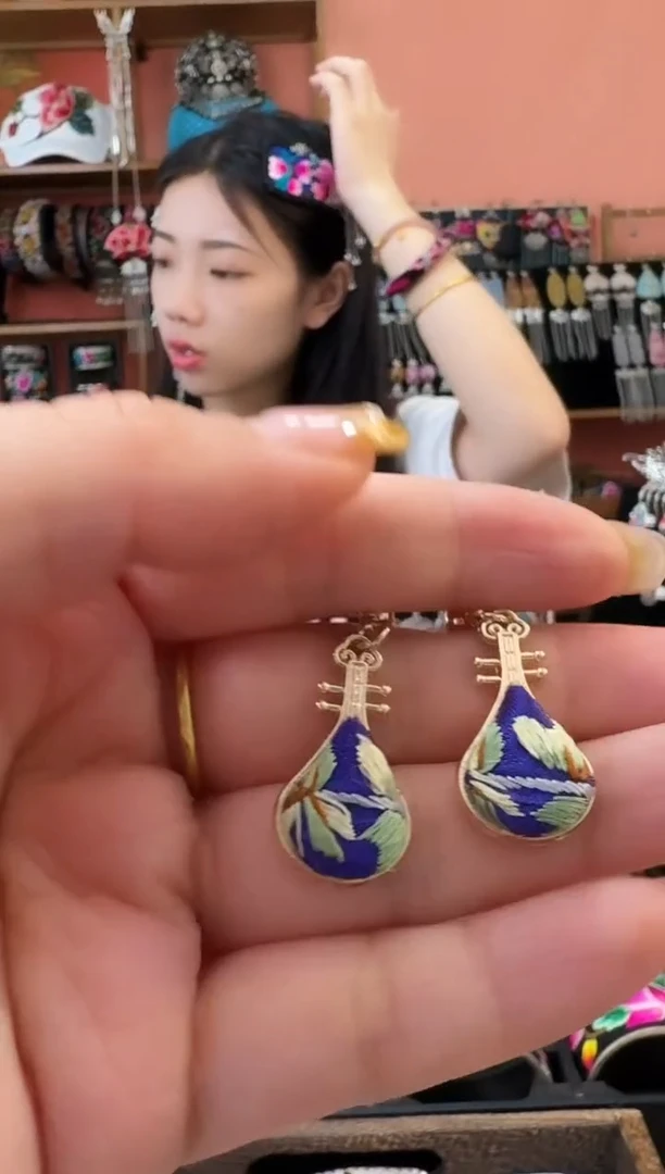 织绣艺枝独绣老绣饰品94