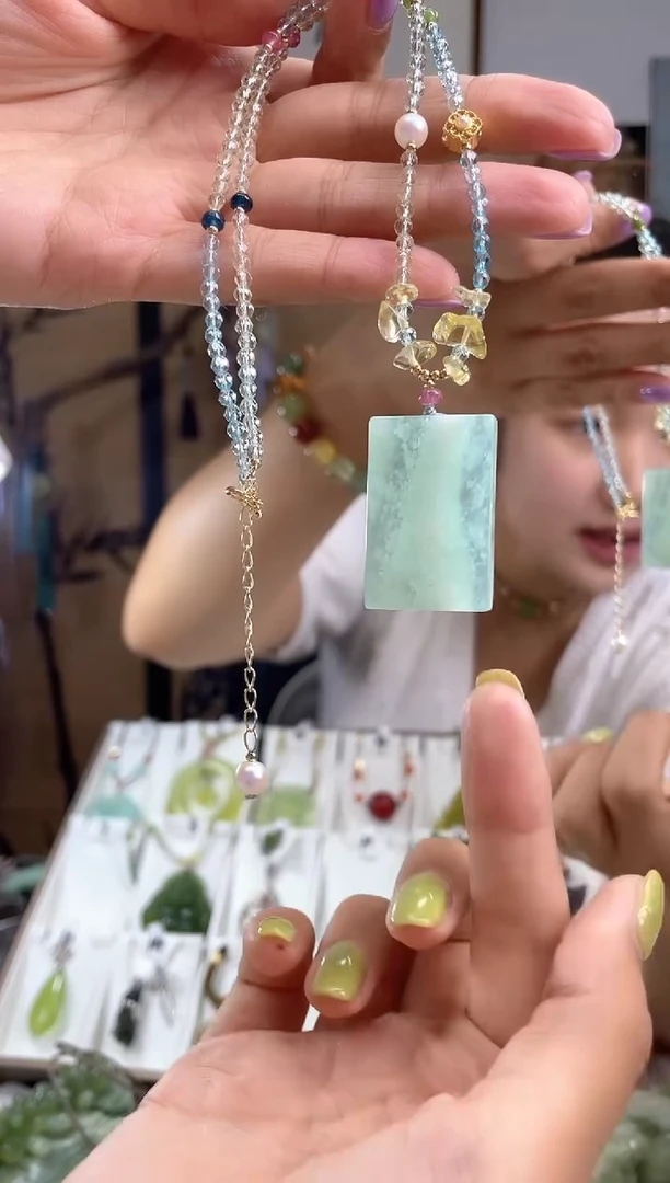 岫玉未镶嵌吊坠松*白多样性发货其中发一