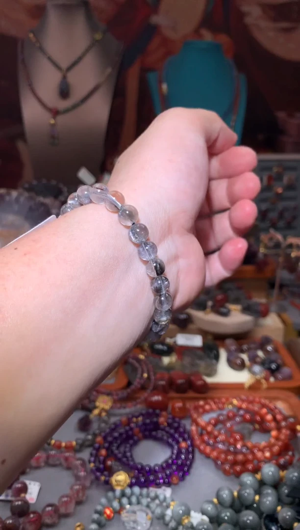 未镶嵌珠宝半成品水晶黑银钛