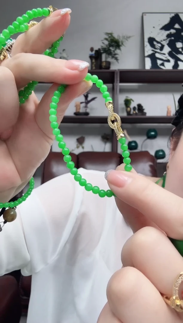 未镶嵌手链翡翠小米辣单圈