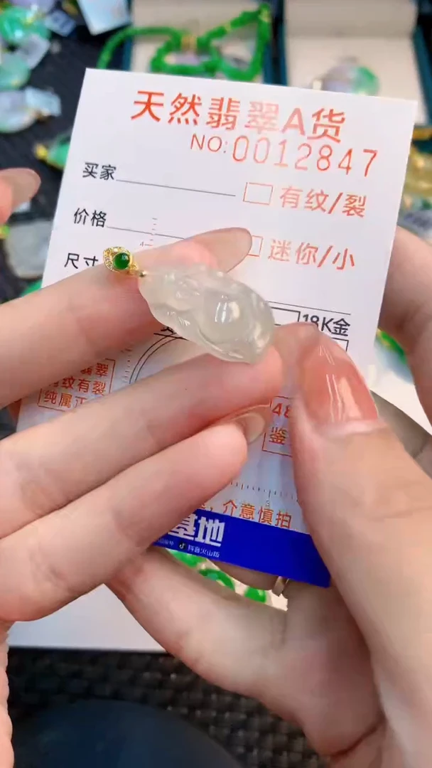 翡翠未镶嵌颈饰           1