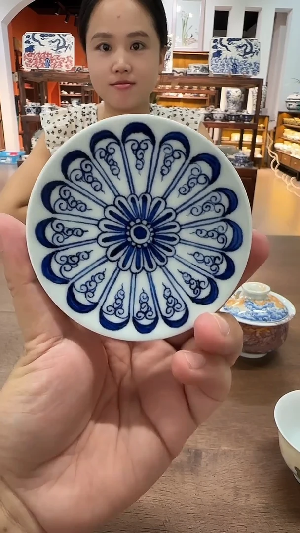 【初谨】青花花盖置
