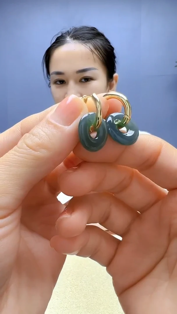 颈饰14K金镶嵌翡翠随昔diy颈饰