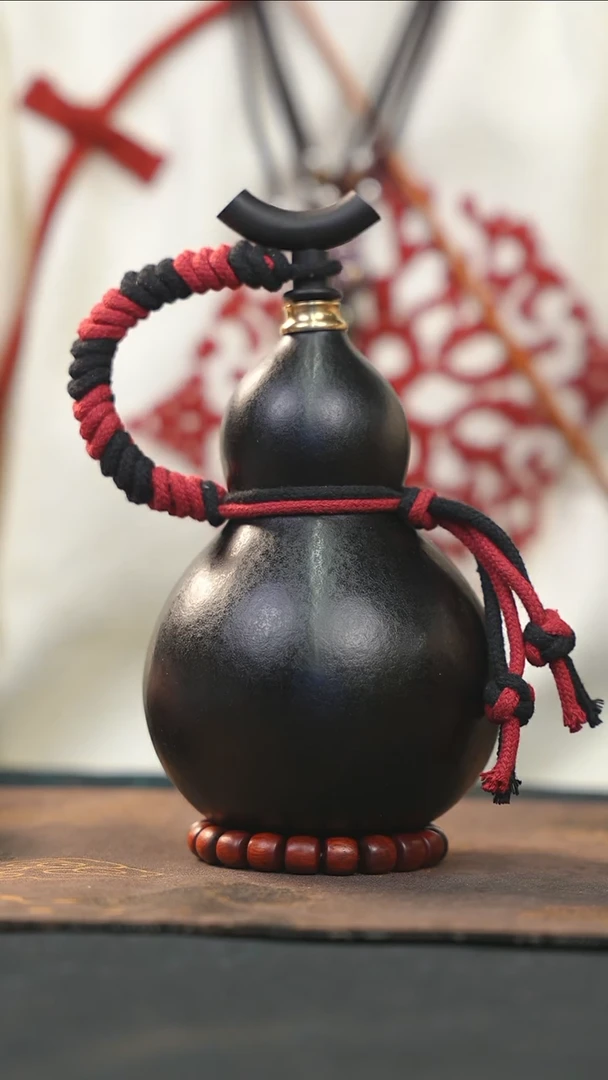 【闪购商品】RY266大漆酒葫芦不包手串及旋转底座