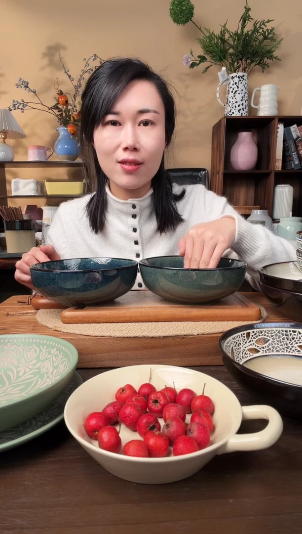 7英寸窑变蓝钵钵碗2只微瑕