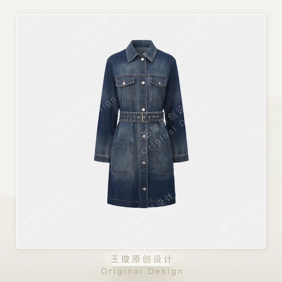 璇之恋·王璇京都牛仔风衣王璇原创设计