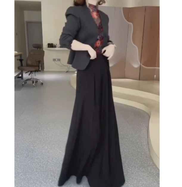 2025夏季新款网红同款洋气减龄气质休闲外套半身裙两件套乖AO