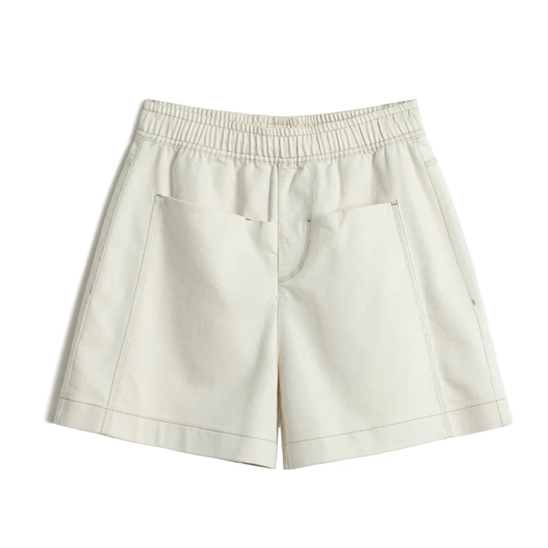 夏季新款美搭显瘦短裤韩风牛仔阔腿裤百搭外穿韩版高腰休闲裤女