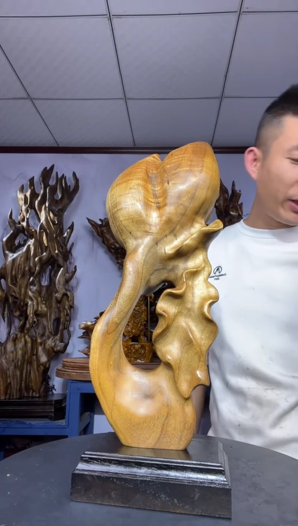 金丝楠木雕款鑫****2金丝楠木工艺品摆件