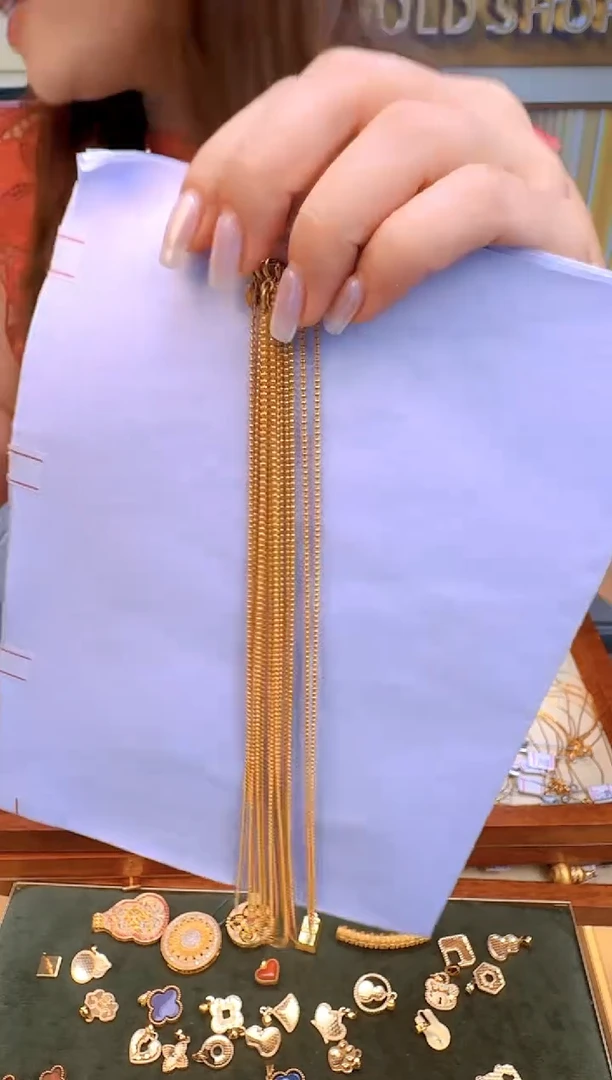 45cm1.3mm固定不可调节光面珠珠链1.8g（多样性发货）