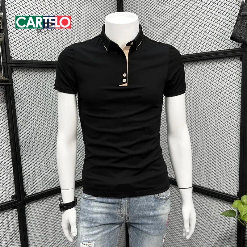 卡帝乐鳄鱼POLO衫短袖t恤男士夏季款潮牌2026新款男士商务polo衫