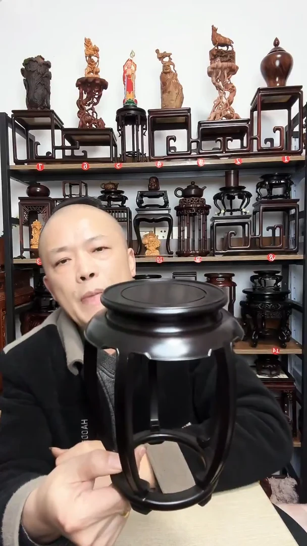 紫砂底座木内径11高20