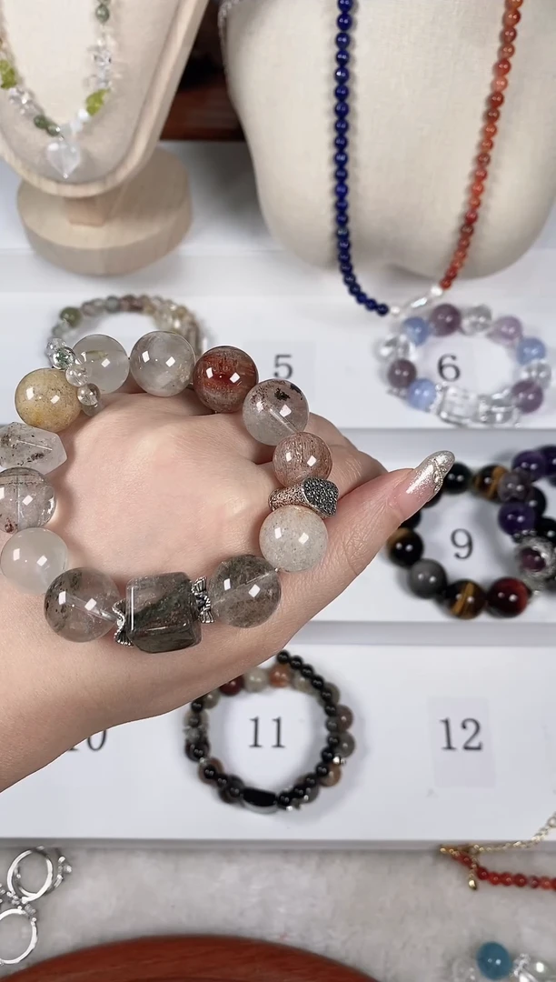 水晶手串未镶嵌天然水晶手串