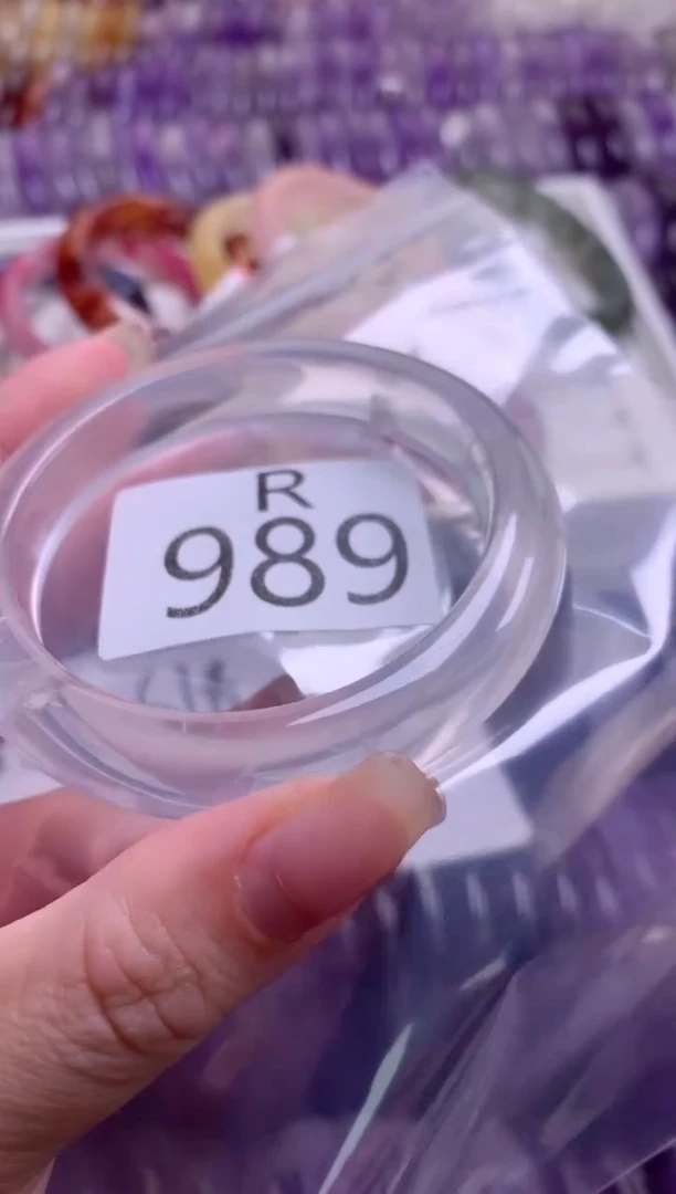 水晶珠宝半成品未镶嵌水晶手镯989-53