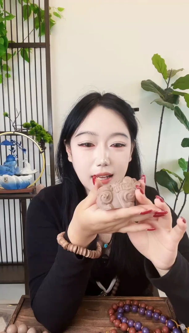 泥塑【白龙涎貔貅摆件】古法合香
