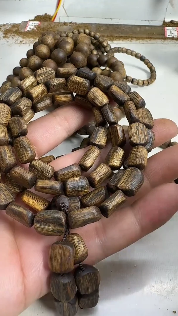 沉香手串树心留疤随形32克