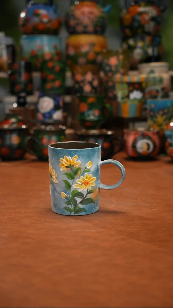 陶瓷油画手绘釉下彩