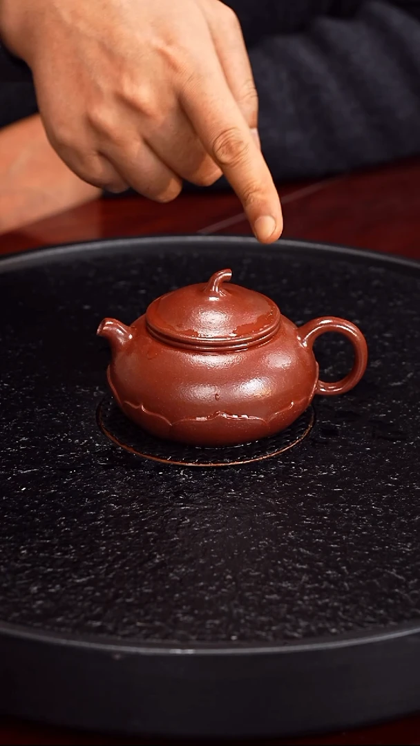 茶壶紫砂成进窑 寒江24 龙血砂 200毫升