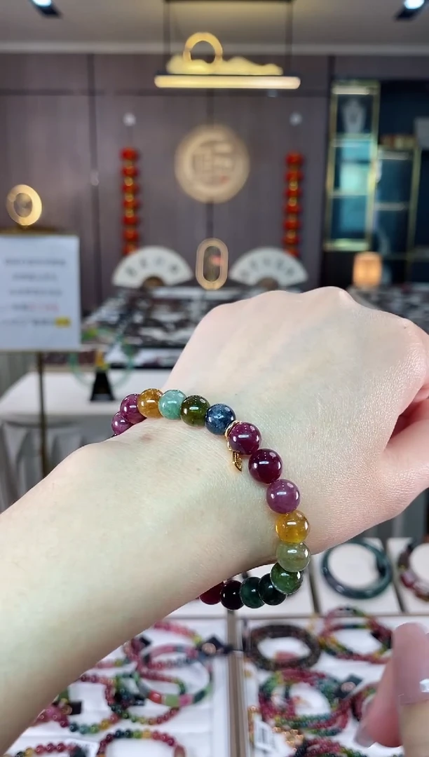 【闪购商品】碧玺单圈手串8mm+未镶嵌（多样性发一条）hon