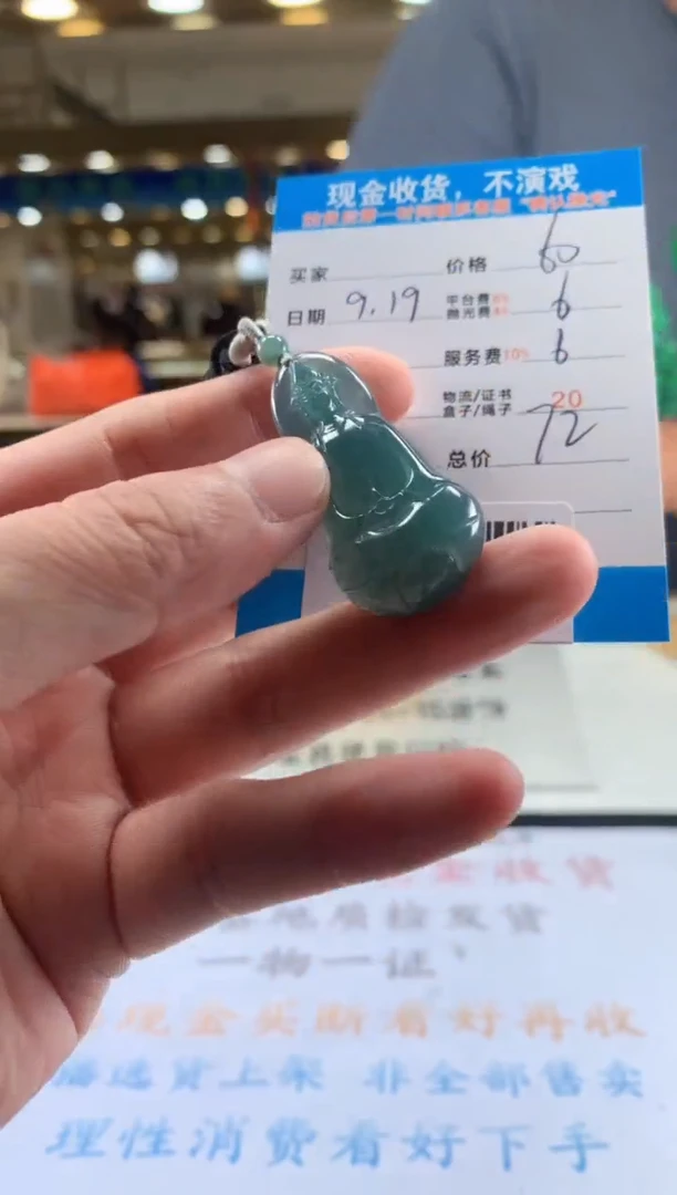 颈饰未镶嵌翡翠天然翡翠A货拍一发一