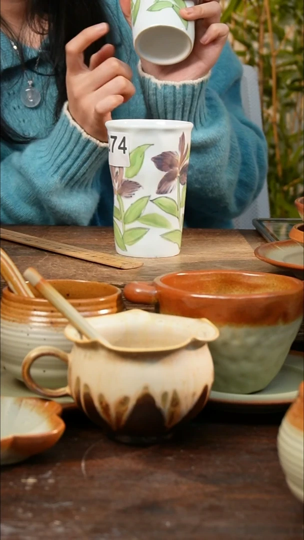 盘高颜值粗陶餐具限时抢购