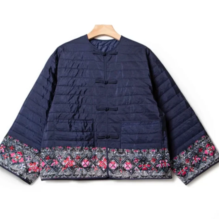 【暖秋专属】印染廓形中式盘扣外套WT226266