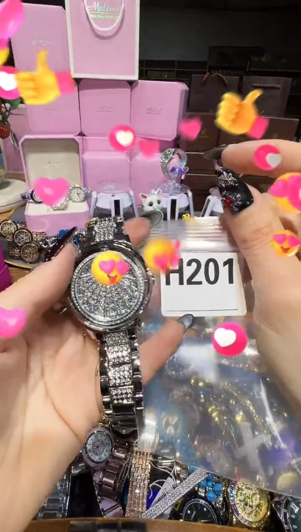 石英机芯不锈钢不锈钢直播定闪专用