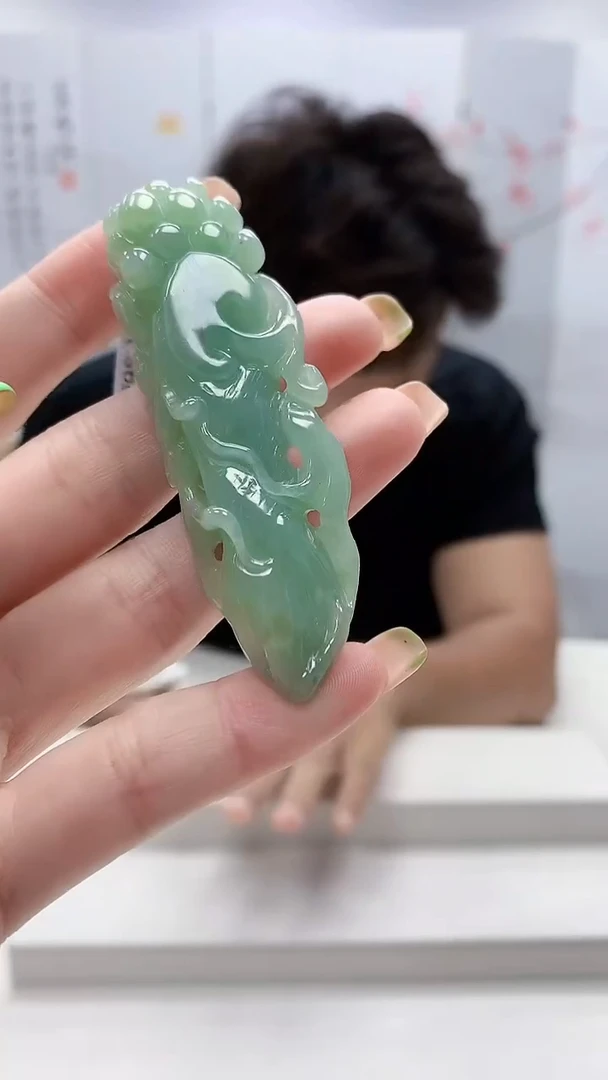 未镶嵌定制翡翠5145ry-毛货挂件45