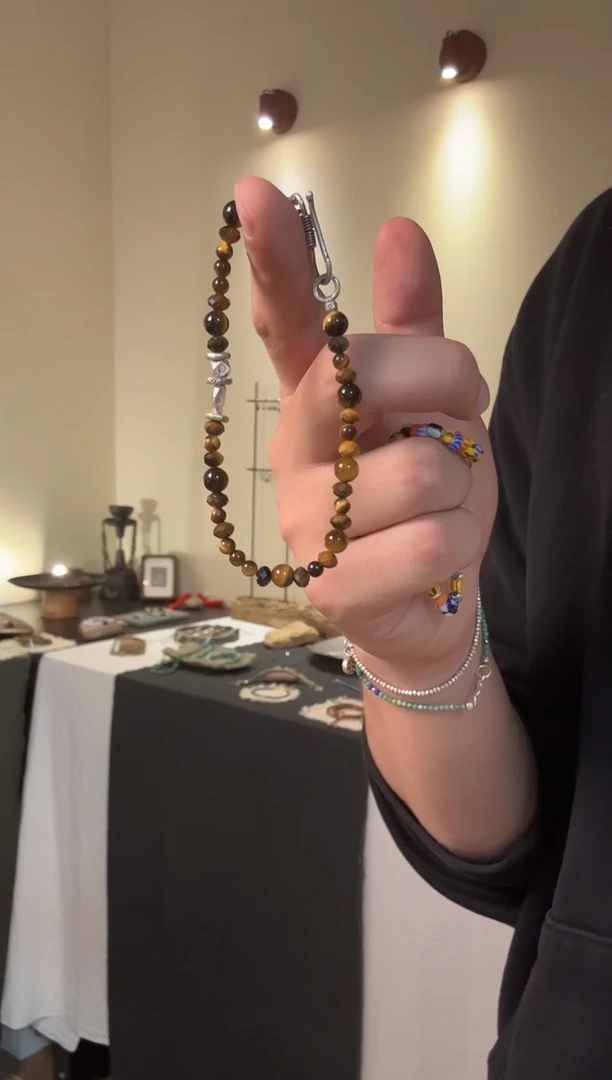 无925银黄色手链