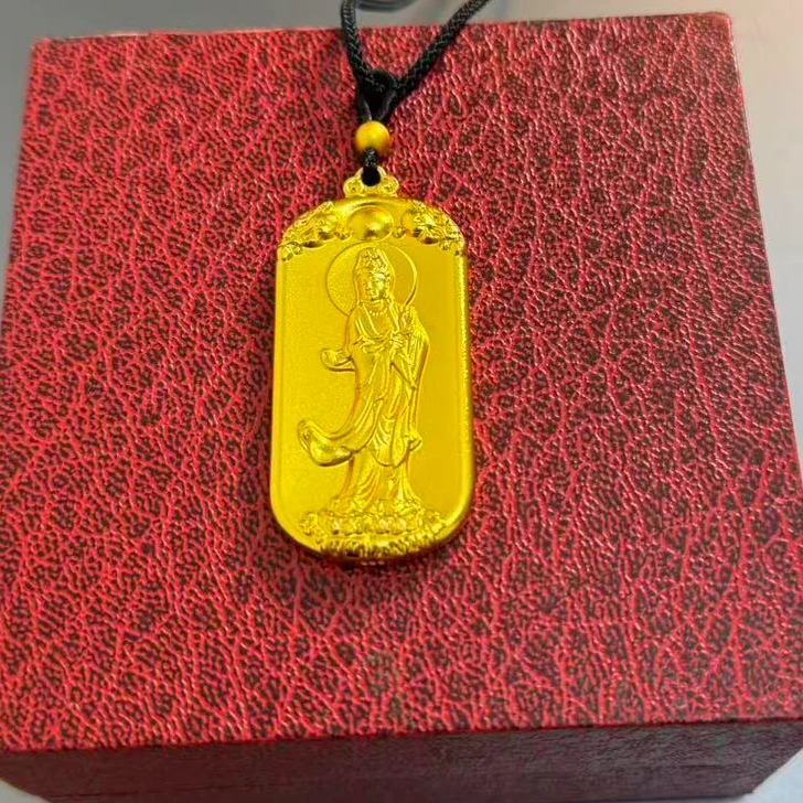 合金吊坠 合金吊坠 站立南海观音合金吊牌ins