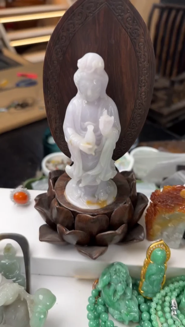 未镶嵌挂件翡翠摆件