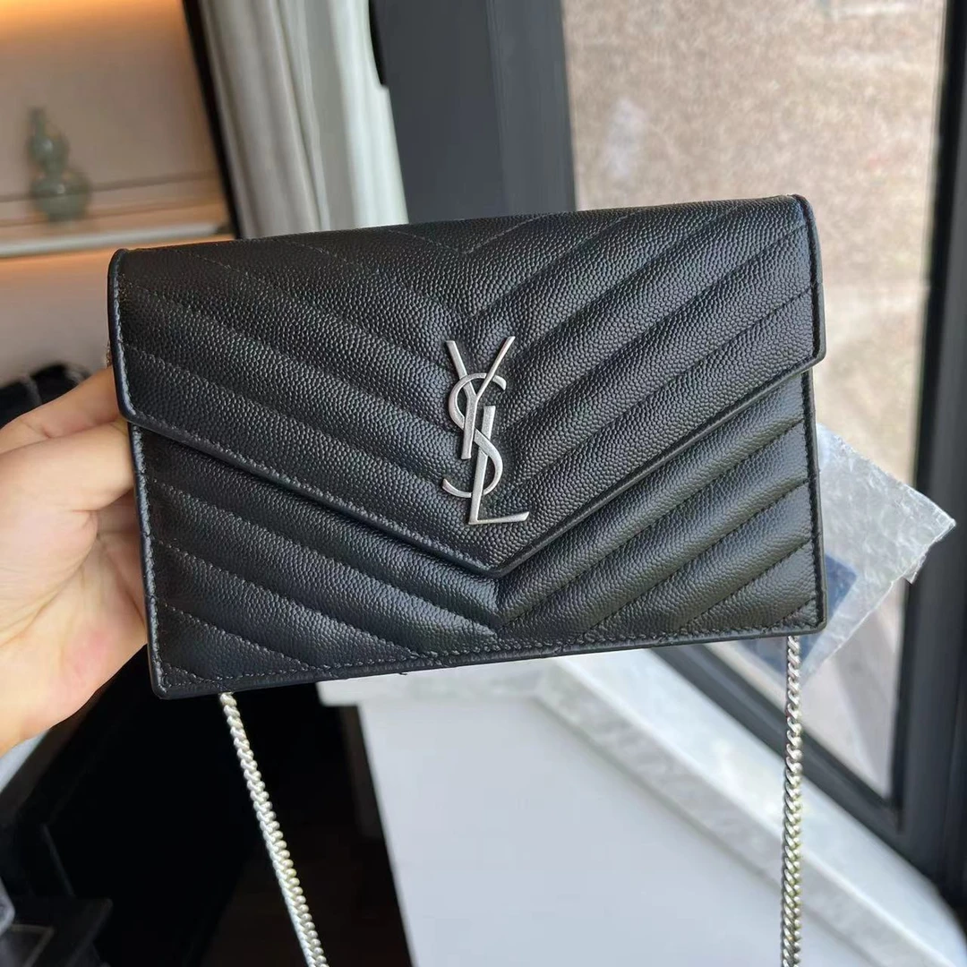 95新 YSL/圣罗兰 A389/圣罗兰信封包
