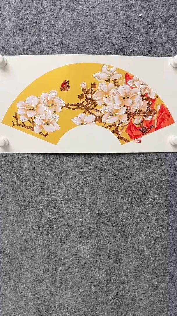 国画李纲-2平尺-花鸟国画