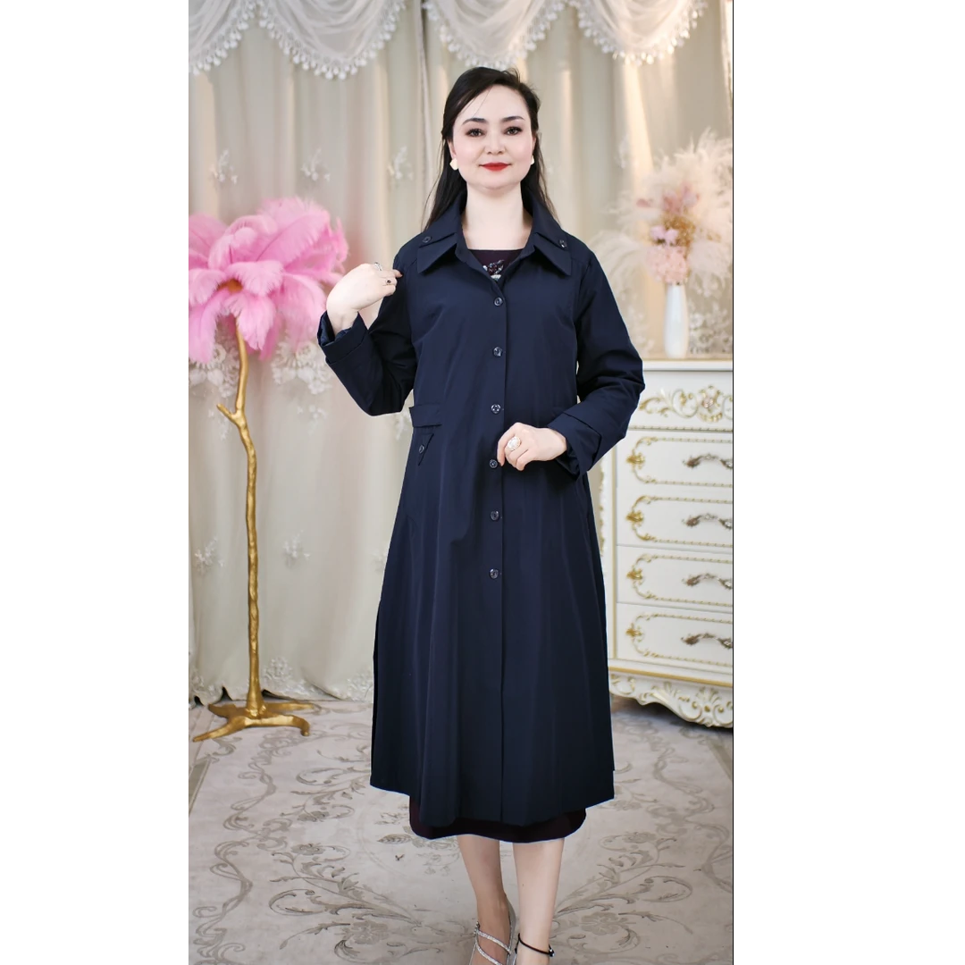 【何玲大码女装高订】4-6（939）春季新款风衣