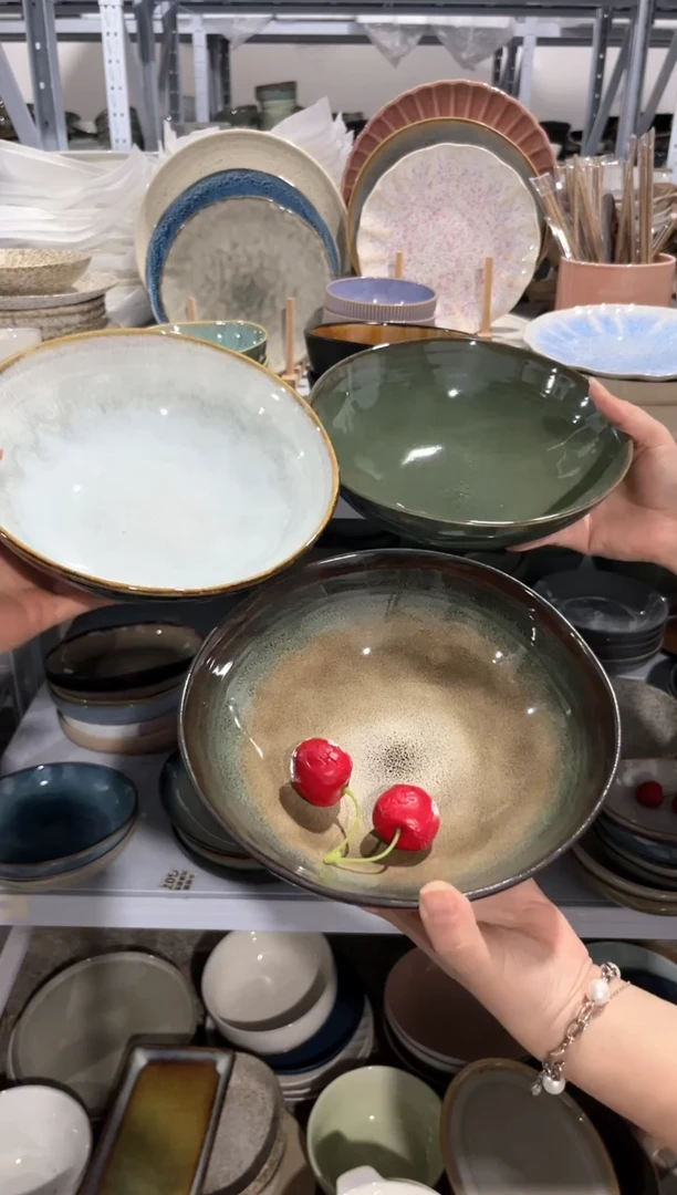 【闪购商品】瓷片外贸尾货微瑕满20包邮X3 面碗组合