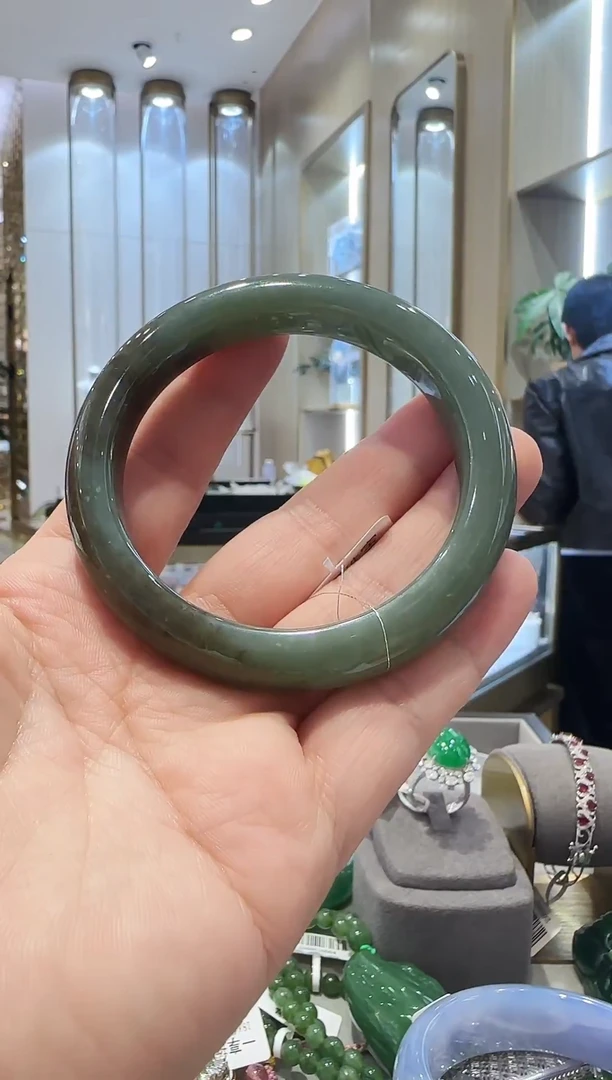 未镶嵌手镯和田玉[65】55mm