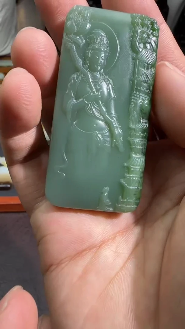 未镶嵌和田玉挂件【陆1202】120 7026多样性发其一