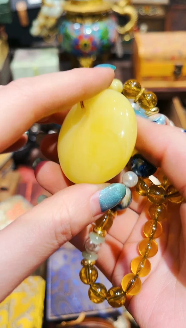 【闪购商品】蜜蜡颈饰未镶嵌七七妹精选专属链接o109