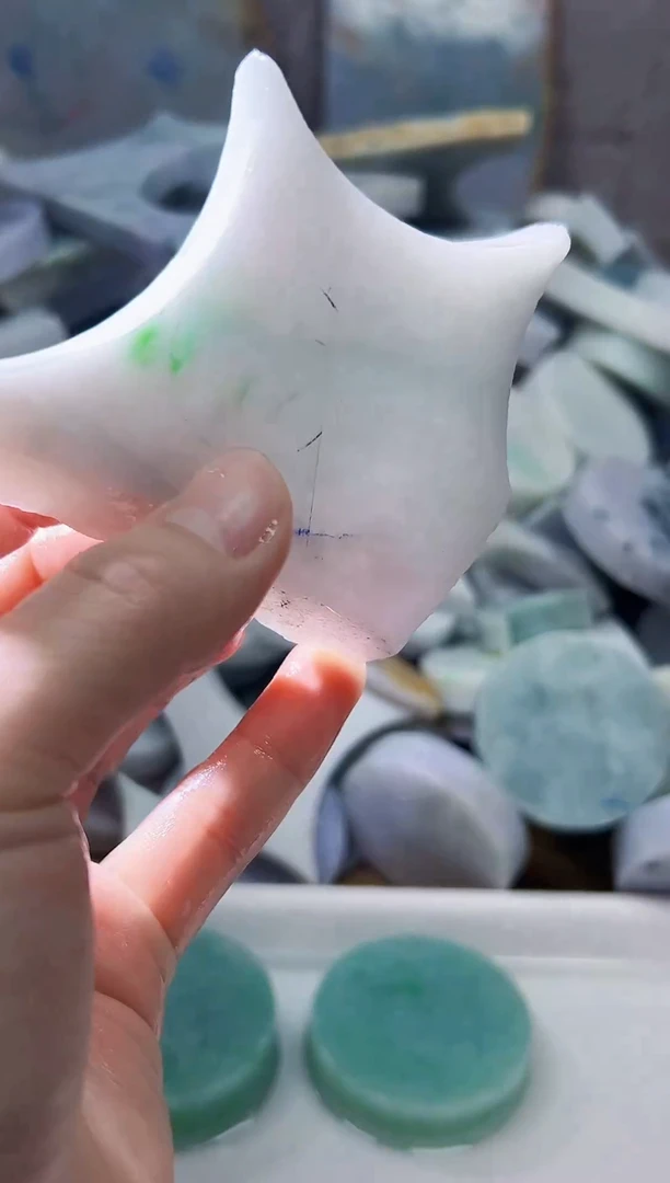 裸石翡翠天然翡翠A货余 南 727