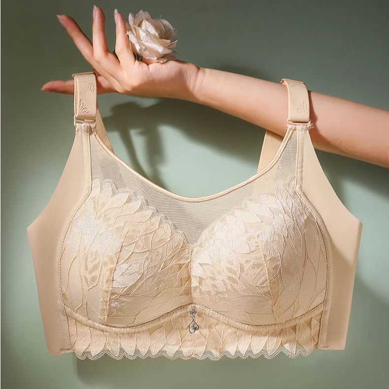 无钢圈无软骨大弹力超薄内衣大胸显小