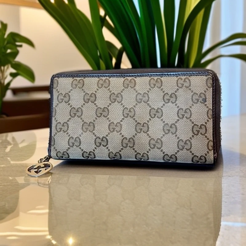 95新 GUCCI/古驰 老花钱包 1226 5133