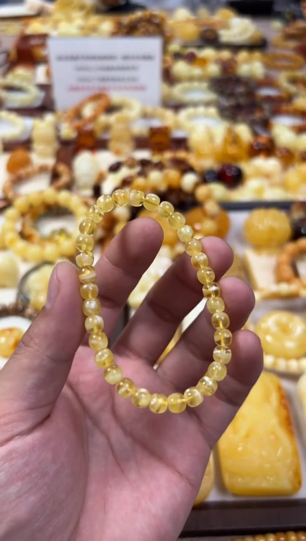 【闪购商品】蜜蜡裸石未镶嵌手串