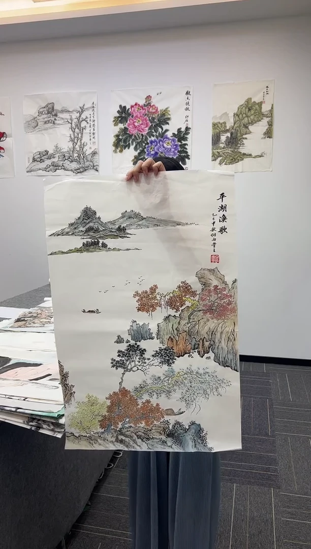 国画国画作品实稿作品鉴赏-烟雨堂主