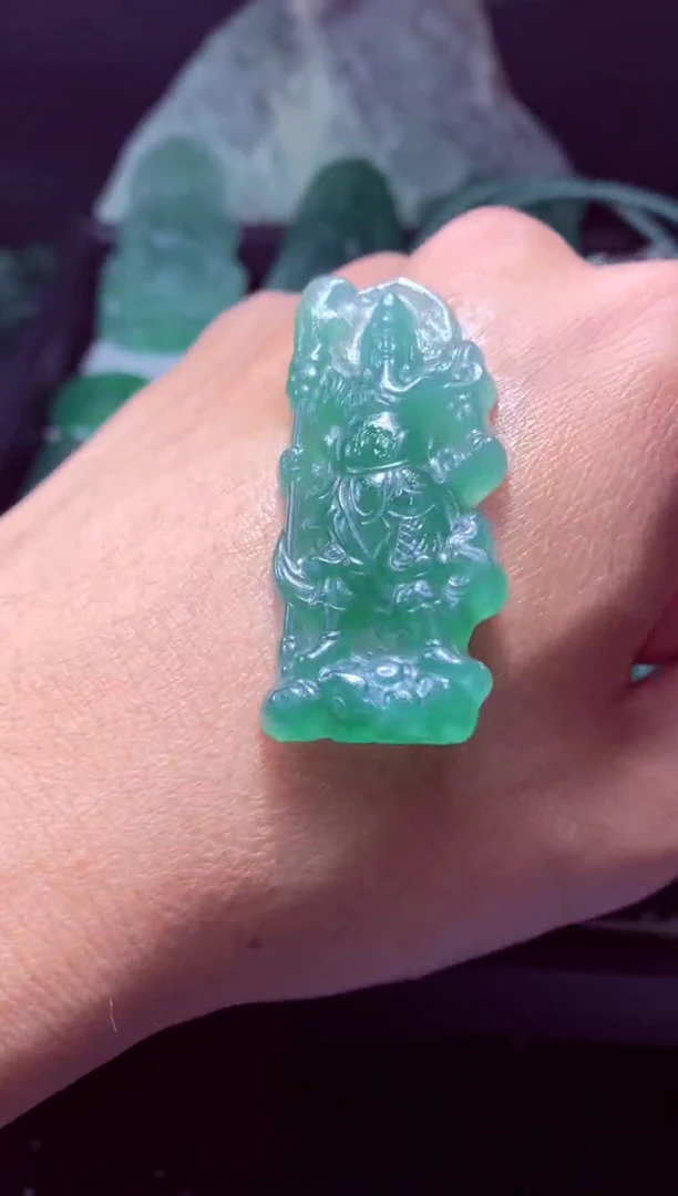 未镶嵌定制翡翠用****9天然翡翠A货吊坠 官方基地发货