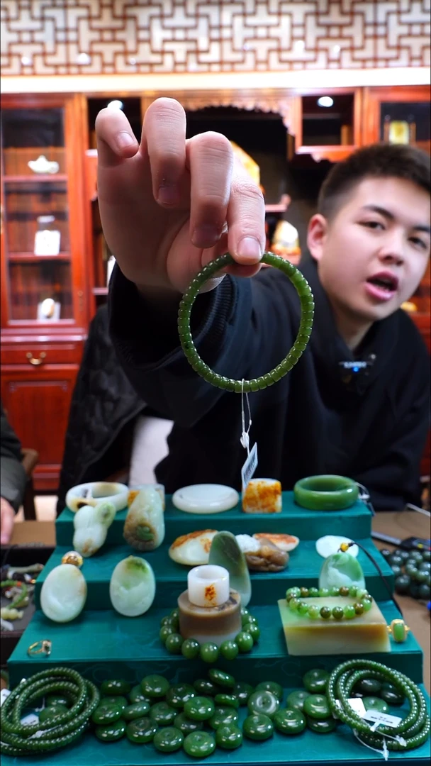 未镶嵌手串和田玉碧玉直切手串