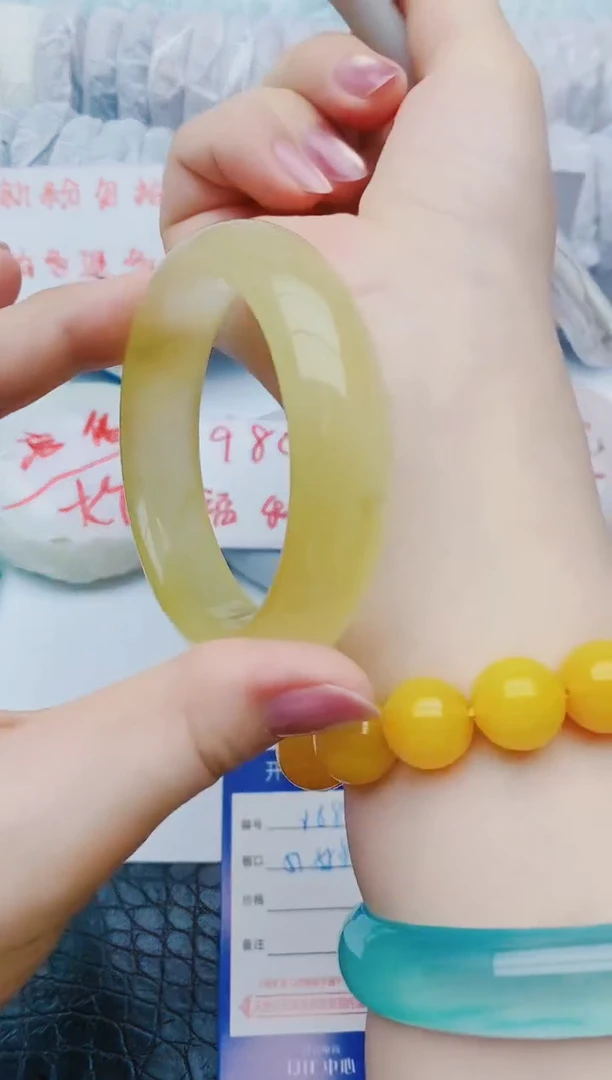 未镶嵌手镯石英质玉y68+57-58