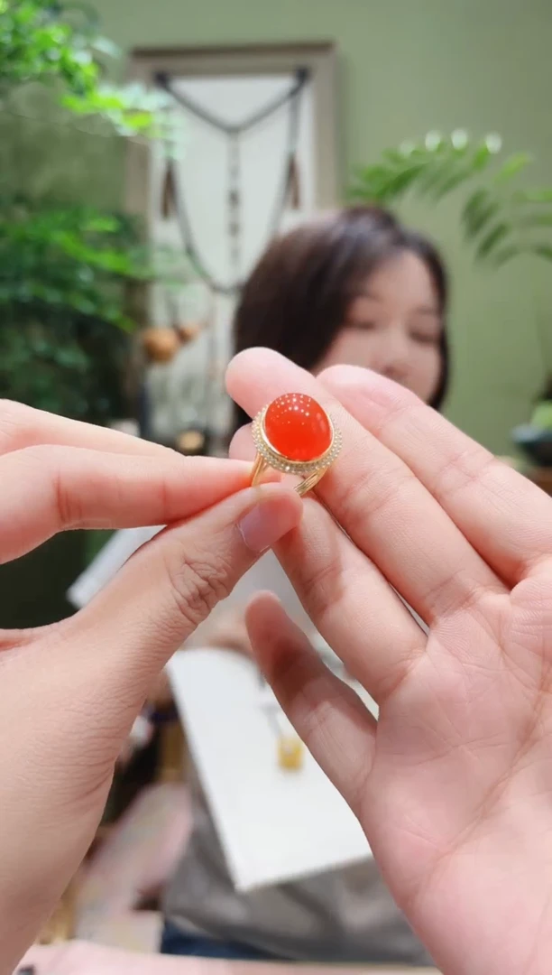 未镶嵌南红玛瑙戒指南红戒指Z多样性发货
