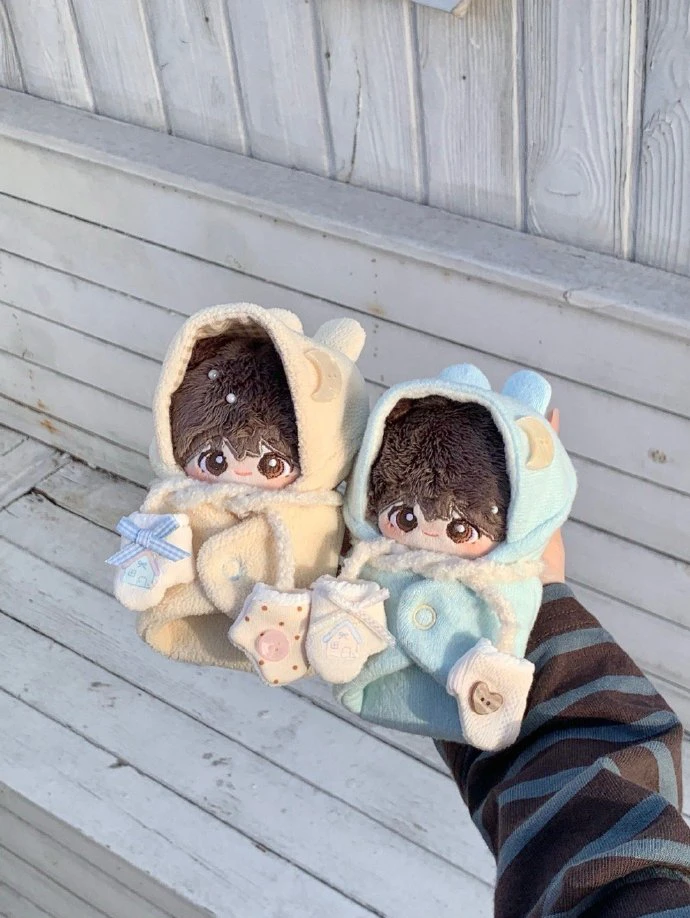 现货10cm晚安包被碳水画和物联名金饼糖可爱海星体动物体胖胖娃衣